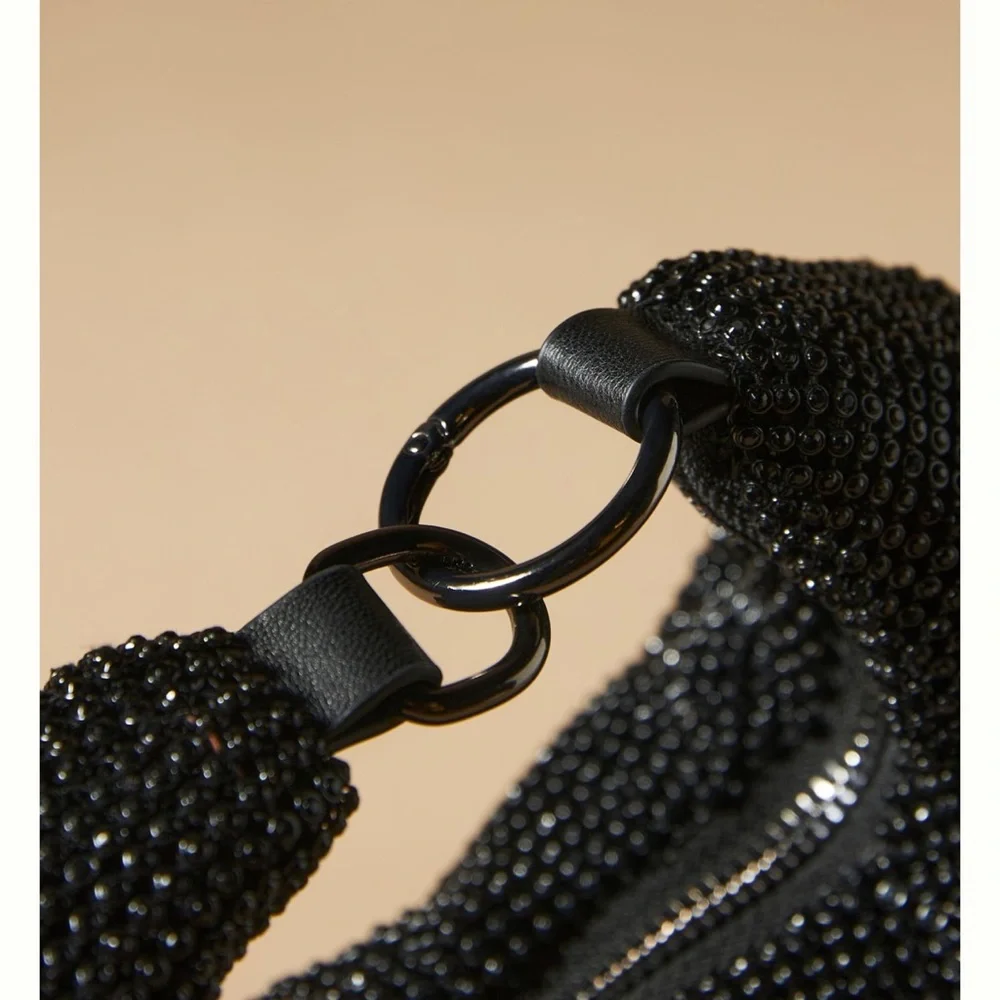 Anthropologie Crescent Rhinestone Bag - Picture 8 of 8